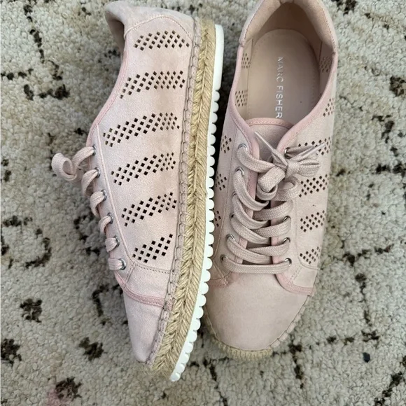 Marc Fisher Shoes Marc Fisher Baby Pink Espadrille Sneakers